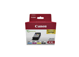 Inktcartridge Canon CLI-581XXL zwart + 3 kleuren