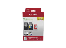 Inktcartridge Canon PG-540 CL-541 zw + kl + papier