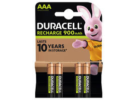 Batterij oplaadbaar Duracell 4x AAA 900mAh Ultra