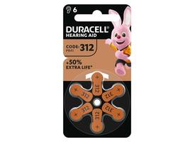 Batterij Duracell Hearing DA312 Ø7,9mm 180mAh 6 stuks