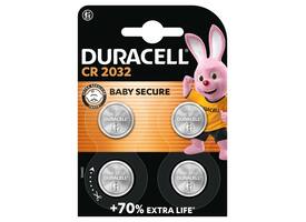 Batterij Duracell knoopcel 4xCR2032 lithium Ø20mm 3V-180mAh