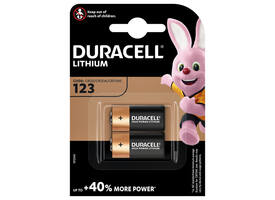 Batterij Duracell 2x CR123 high power lithium