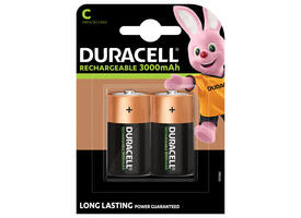 Batterij oplaadbaar Duracell 2xC 3000mAh Plus