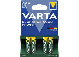 Batterij oplaadbaar VARTA 4x AAA 800mAh ready2use