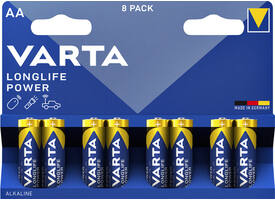 Batterij VARTA Longlife Power 8x AA