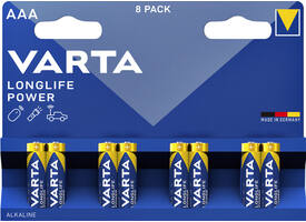 Batterij VARTA Longlife Power 8x AAA