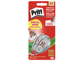 Correctietape Pritt Compact Flex 4.2mmx10m blister à 2 stuks
