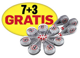 Correctietape Pritt Mini Flex 4.2mmx7m promo pack à 7+3 gratis