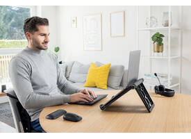 Laptopstandaard Kensington SmartFit Easy Riser koelfunctie zwart