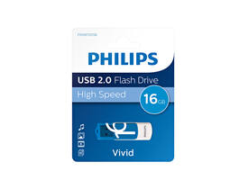 USB stick 2.0 Philips Vivid USB-A 16GB blauw