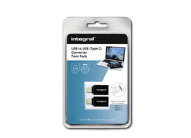 Adapter Integral 3.1 USB-A naar USB-C 2 stuks