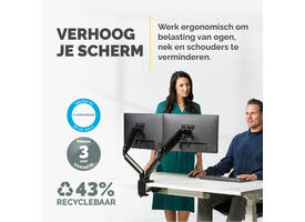 Monitorarm Fellowes Platinum Series dubbel horizontaal
