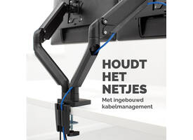 Monitorarm Fellowes Platinum Series dubbel horizontaal