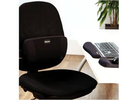 Polssteun Fellowes Plush Touch zwart