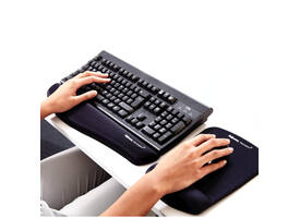 Polssteun Fellowes Plush Touch zwart