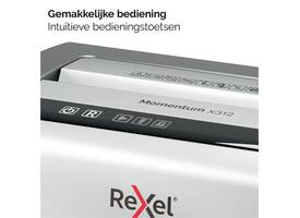 Papiervernietiger Rexel Momentum X312 snippers 5x42mm