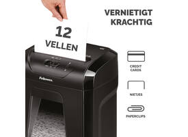 Papiervernietiger Fellowes Powershred 12C snippers 4x40mm