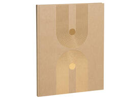Gastenboek Exacompta Graphik 270x220mm blanco kraft