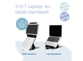 Laptopstandaard R-Go Riser DUO