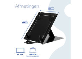 Laptopstandaard R-Go Riser DUO