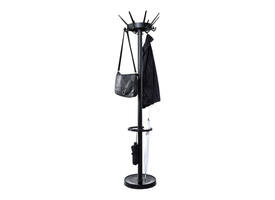 Kapstok MAUL Caligo staand 175cm 32 haken zwart RAL9004