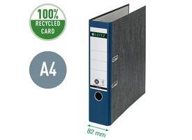 Ordner Leitz 1080 180° 80mm karton A4 blauw