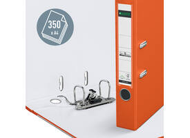 Ordner Leitz 1015 180° 50mm PP A4 oranje