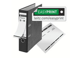 Ordner Leitz 1080 klassiek gewolkt 180° 80mm karton A4 zwart