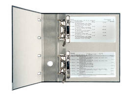 Ordner Leitz 1092 giro-bank met dubbele mechaniek 75mm karton A4 zwart