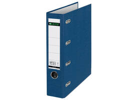 Giro-bank ordner Leitz A4 met dubbele mechaniek 80mm PP blauw