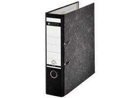 Ordner Leitz 1082 180° 80mm karton folio zwart