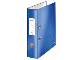 Ordner Leitz Wow 180° gelamineerd 80mm A4 blauw