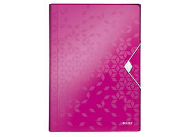 Projectmap Leitz WOW voor A4 6 vaks PP roze
