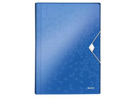 Projectmap Leitz WOW voor A4 6 vaks PP blauw