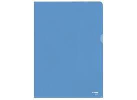 Insteekmap L-model Esselte standaard A4 0.11mm PP blauw 100 stuks