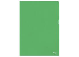 Insteekmap L-model Esselte standaard A4 0.11mm PP groen 100 stuks