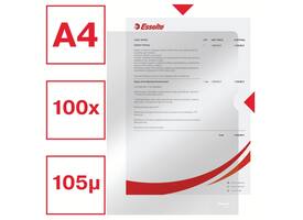 Insteekmap L-model Esselte standaard copy safe 0.11mm PP A4 glashelder 100 stuks