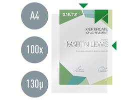 Insteekmap L-model Leitz Premium 0.13mm PP A4 transparant 100 stuks