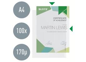 Insteekmap L-model Leitz Premium copy safe 0.17mm PP A4 transparant 100 stuks