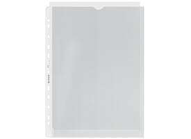 Showtas Leitz Premium links open 0.13mm PP A4 transparant 100 stuks