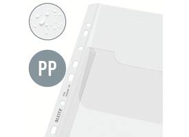 Harmonica showtas Leitz Premium met bovenklep copy safe PP A4  glashelder 5 stuks