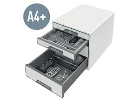 Ladenblok Leitz WOW CUBE A4 maxi 4 laden wit/grijs