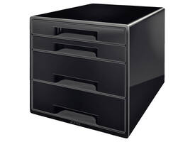 Ladenblok Leitz WOW CUBE A4 maxi 4 laden zwart