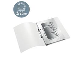 Ringband Leitz WOW A4 2-rings O-mechaniek 25mm PP groen