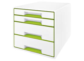 Ladenblok Leitz WOW CUBE 4 laden wit/groen