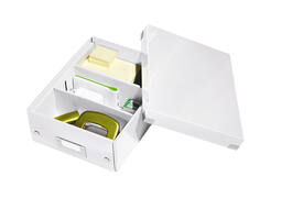 Sorteerbox Leitz WOW Click & Store 220x100x282mm gerecycled karton wit