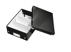 Sorteerbox Leitz WOW Click & Store 220x100x282mm gerecycled karton zwart