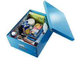 Opbergdoos Leitz Click & Store WOW groot 369x200x482mm blauw