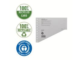 Scheidingsbladen Leitz A4 karton 200gr 11-gaats grijs 100 stuks