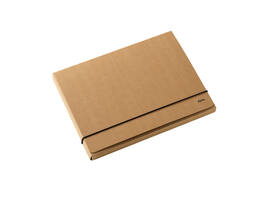 Elastobox Kraft Line A4 3 kleppen bruin